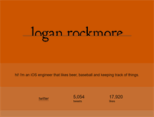 Tablet Screenshot of loganrockmore.com